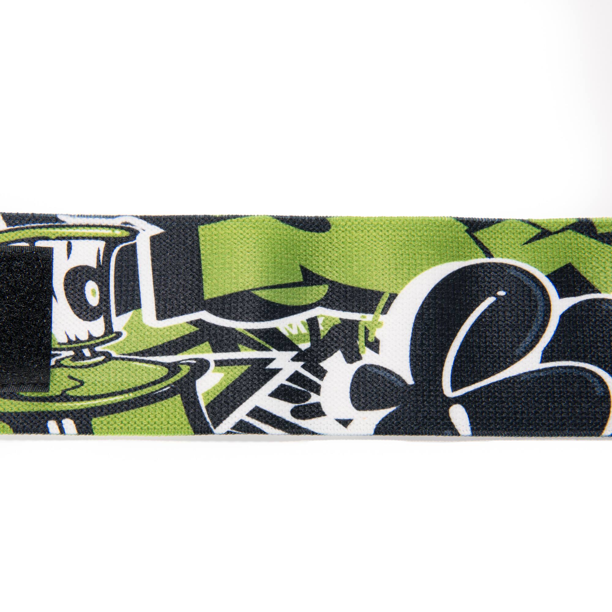 Alt View 3. Harbinger - Harbinger 18" Red Line Wrist Wraps - Graffiti Green - Graffiti Green.