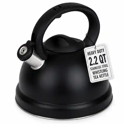 HEAVY DUTY 2.2 QT STAINLESS STEEL WHISTLING TEA KETTLE
