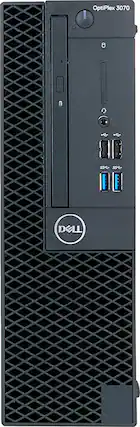 Front. Dell - Refurbished OptiPlex 3070 Desktop - Intel Core i7 - 16GB Memory - 512GB SSD - Black.