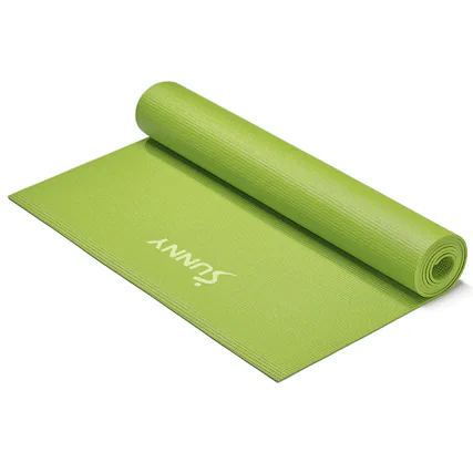 Front. Sunny Health & Fitness - High-Density 4mm Yoga Mat - Green - Green.