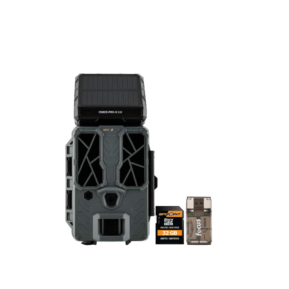 FORCE-PRO-S 2.0 Trail Camera with Spypoint MicroSD 32GB Bundle