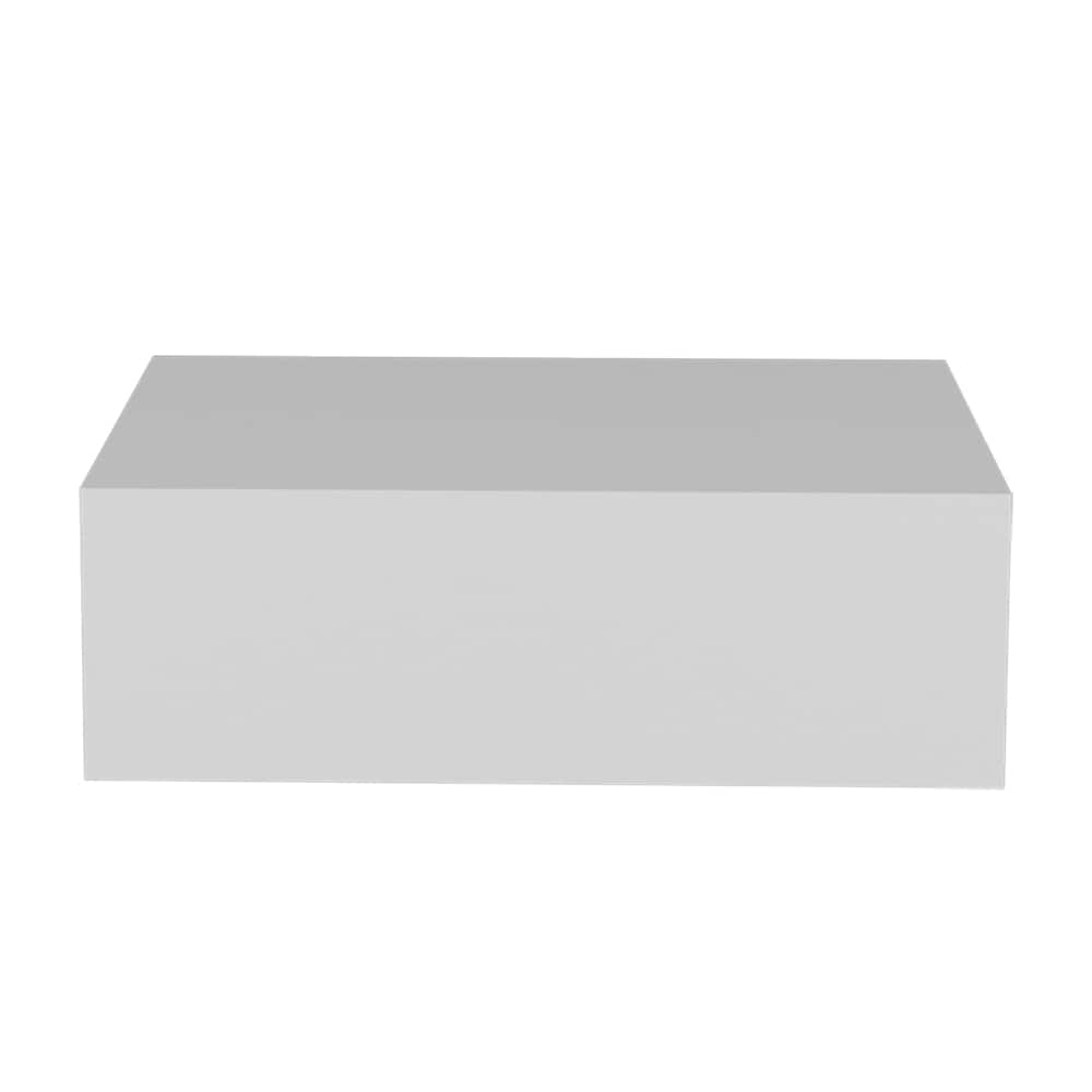 Tiramisubest - Wall-Mounted Nightstand with Spacious Surface and Drawer - White