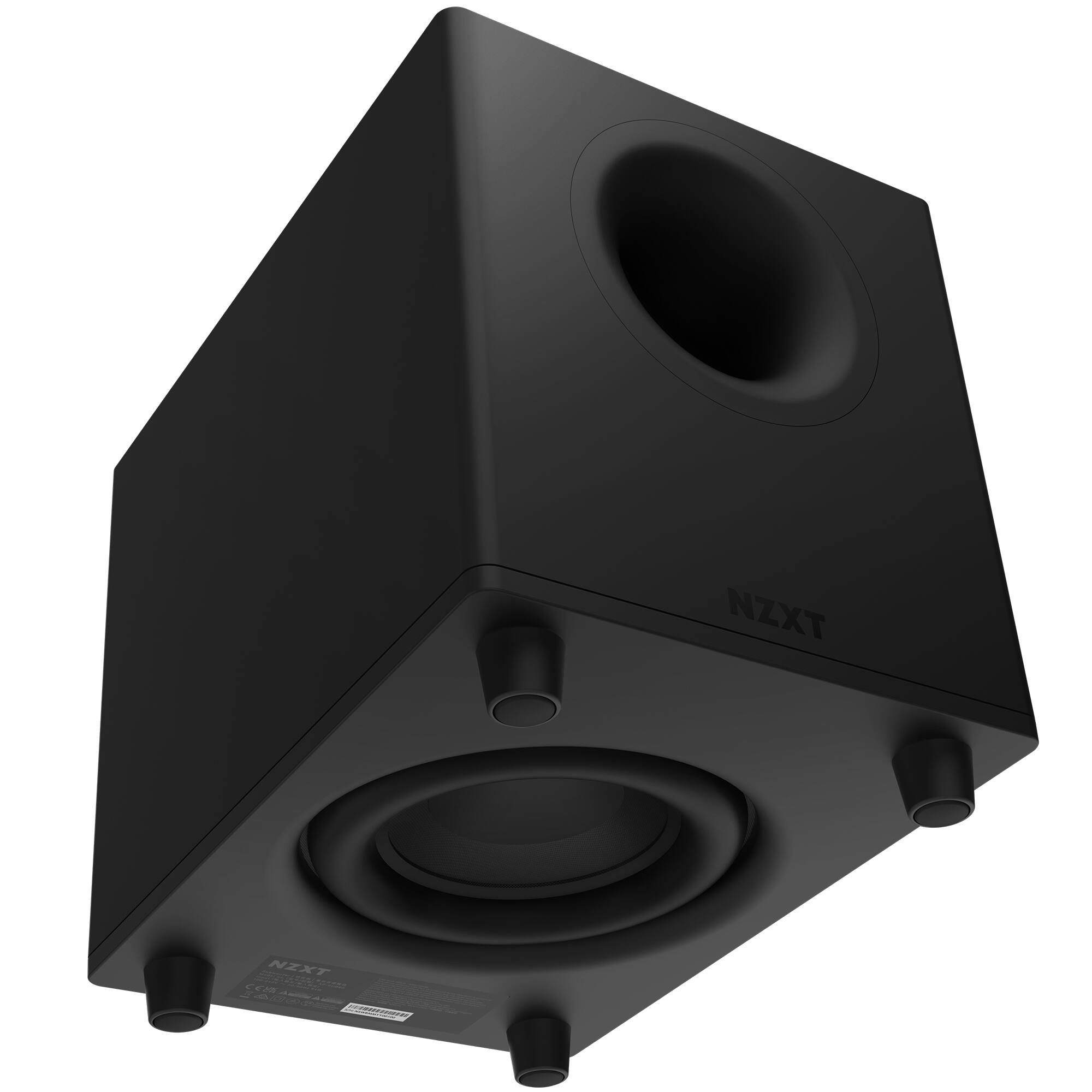 Alt View 12. NZXT - Relay 140W Gaming Subwoofer - Black.