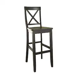 Crosley Furniture - X-Back 2-Piece Bar Stool Set - 2 Stools - Black