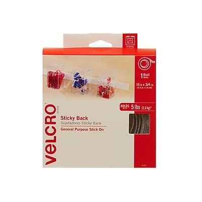 "Velcro - Velcro® Brand 3/4"" x 15' Sticky Back Hook & Loop Fastener Roll, (90082) - White" price history on PriceWatchPro