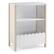 Front. Linon Home Décor - Kessler Two-Tone Childrens Bookcase - White and Natural.