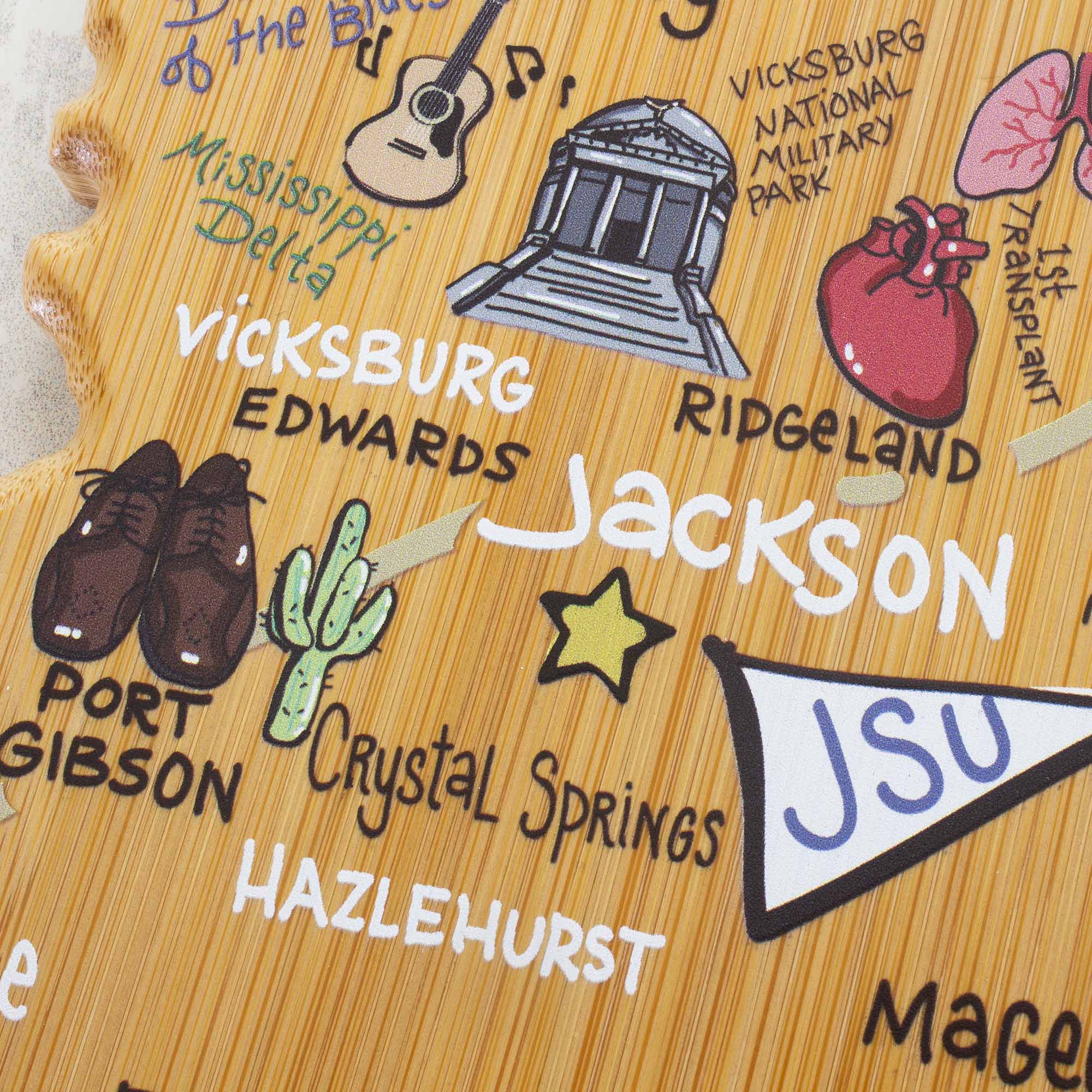 - The Blues of the Mississippi Delta
- Vicksburg
- Edwards
- Ridgeland
- Jackson
- Port Gibson
- Crystal Springs
- Hazlehurst
- Vicksburg National Military Park
- 1st Transplant
- JSU
- Magee