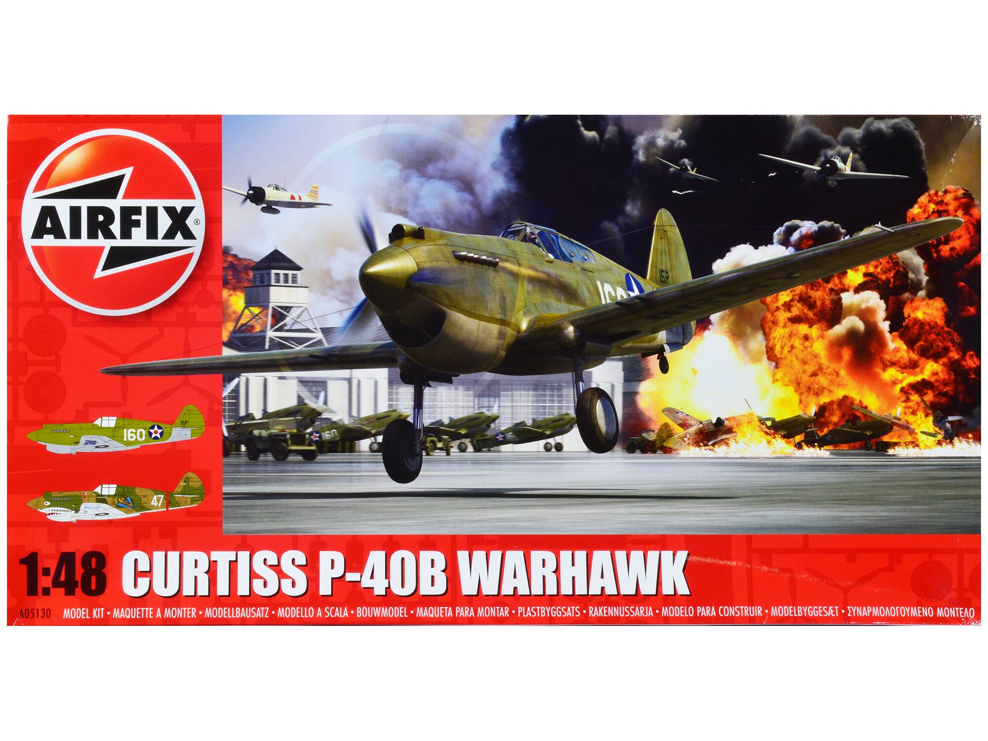 AIRFIX

1:48 CURTISS P-40B WARHAWK

MODEL KIT - MAQUETTE A MONTER - MODELLBAUSATZ - MODELLO A SCALA - BOUWMODEL - MAQUETA PARA MONTAR - PLASTBYGGATS - RAKENNUSSARIA - MODEL PARA CONSTRUIR - MODELBYGGESAT - ΣΥΝΑΡΜΟΔΙΟΤΥΜΕΝΟ ΜΟΝΤΕΑΟ

405130
