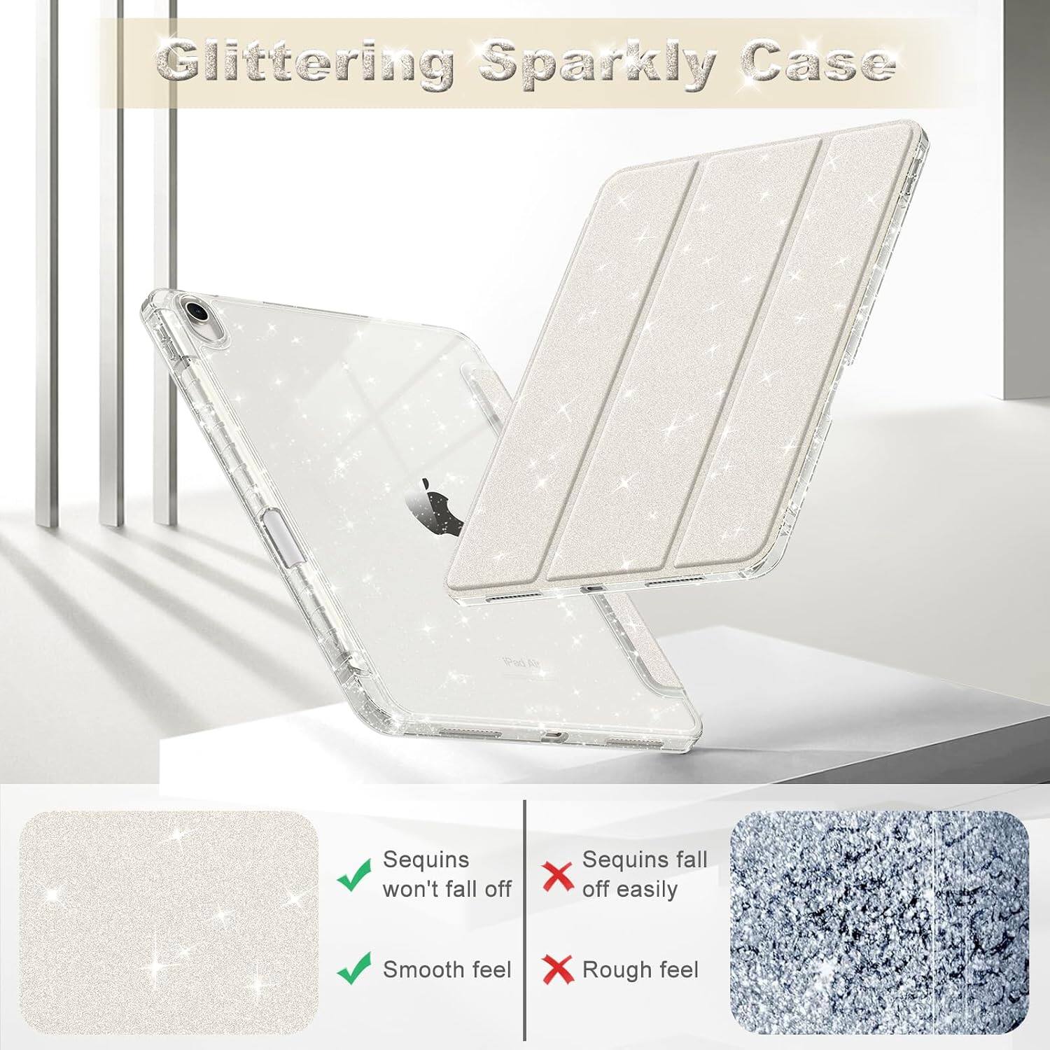 Glittering Sparkly Case

- Sequins won't fall off
- Sequins fall off easily
- Smooth feel
- Rough feel