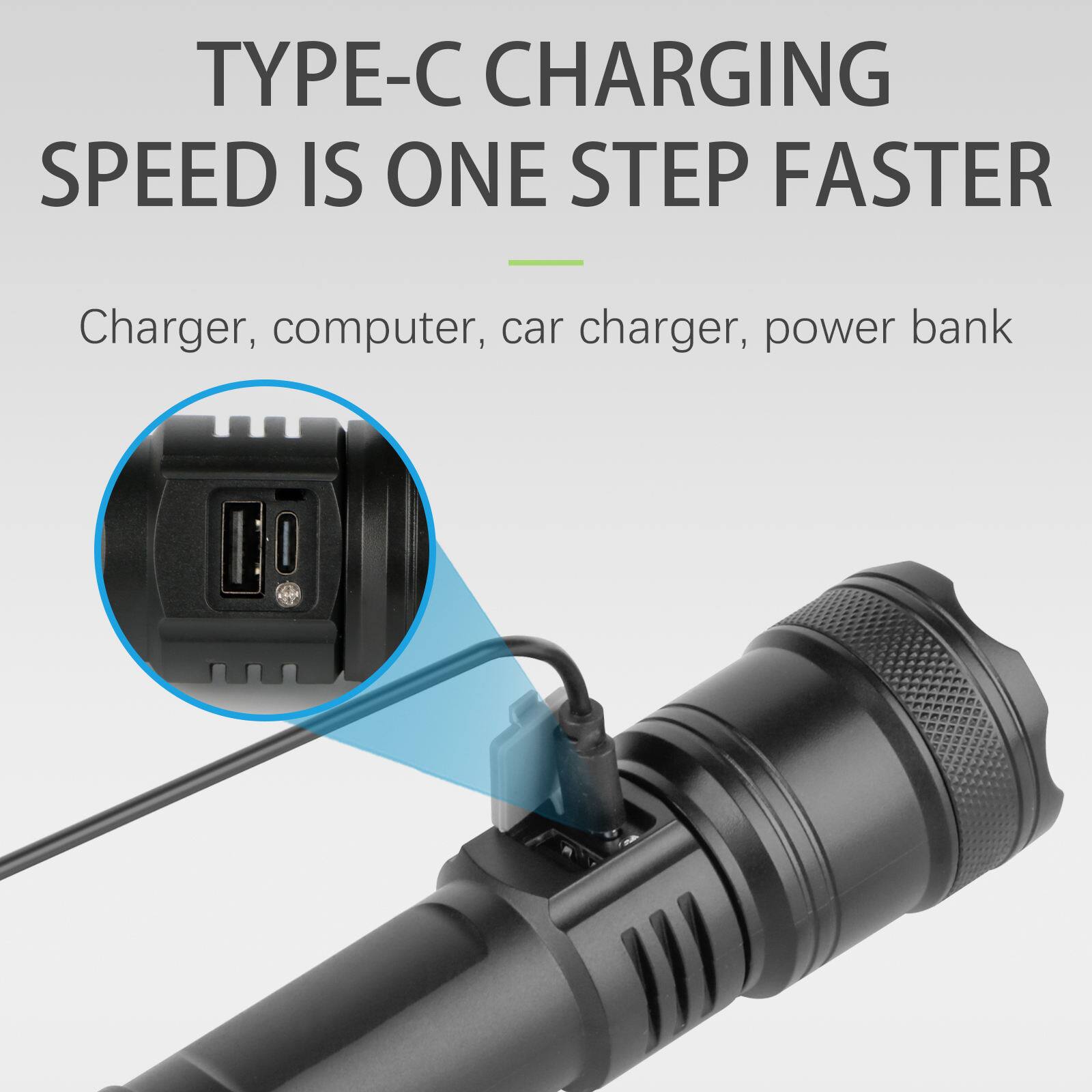 TYPE-C CHARGING SPEED IS ONE STEP FASTER

Charger, computer, car charger, power bank
