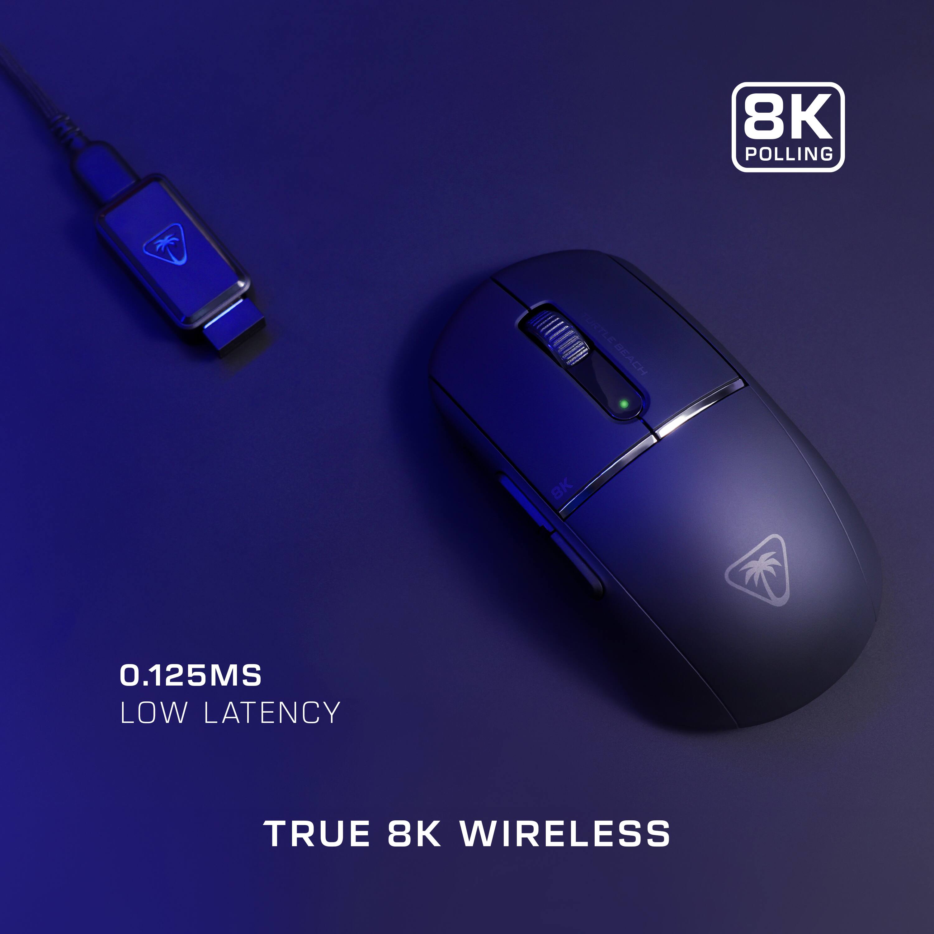 8K POLLING

0.125MS LOW LATENCY

TRUE 8K WIRELESS
