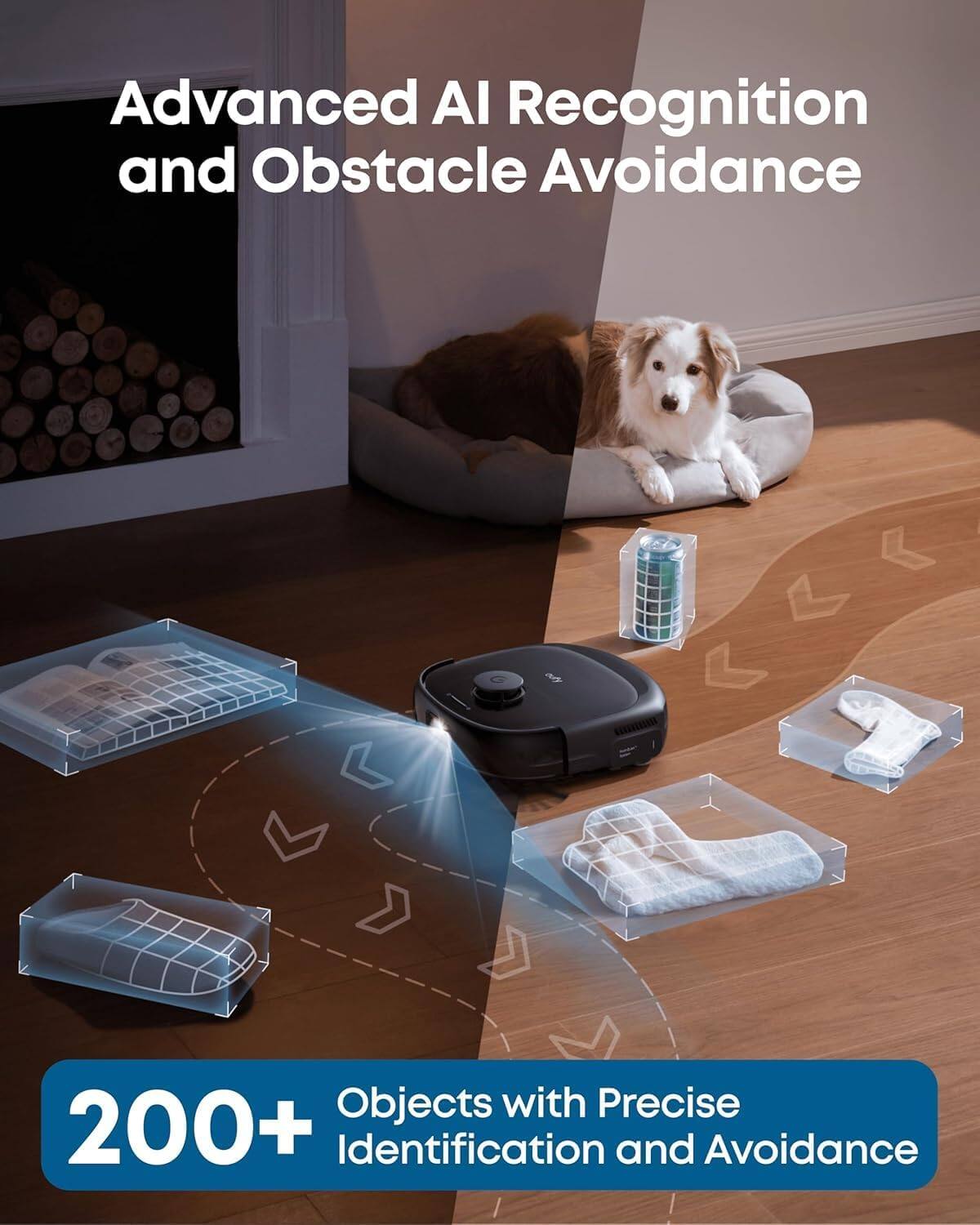 Advanced AI Recognition and Obstacle Avoidance  
200+ Objects with Precise Identification and Avoidance
