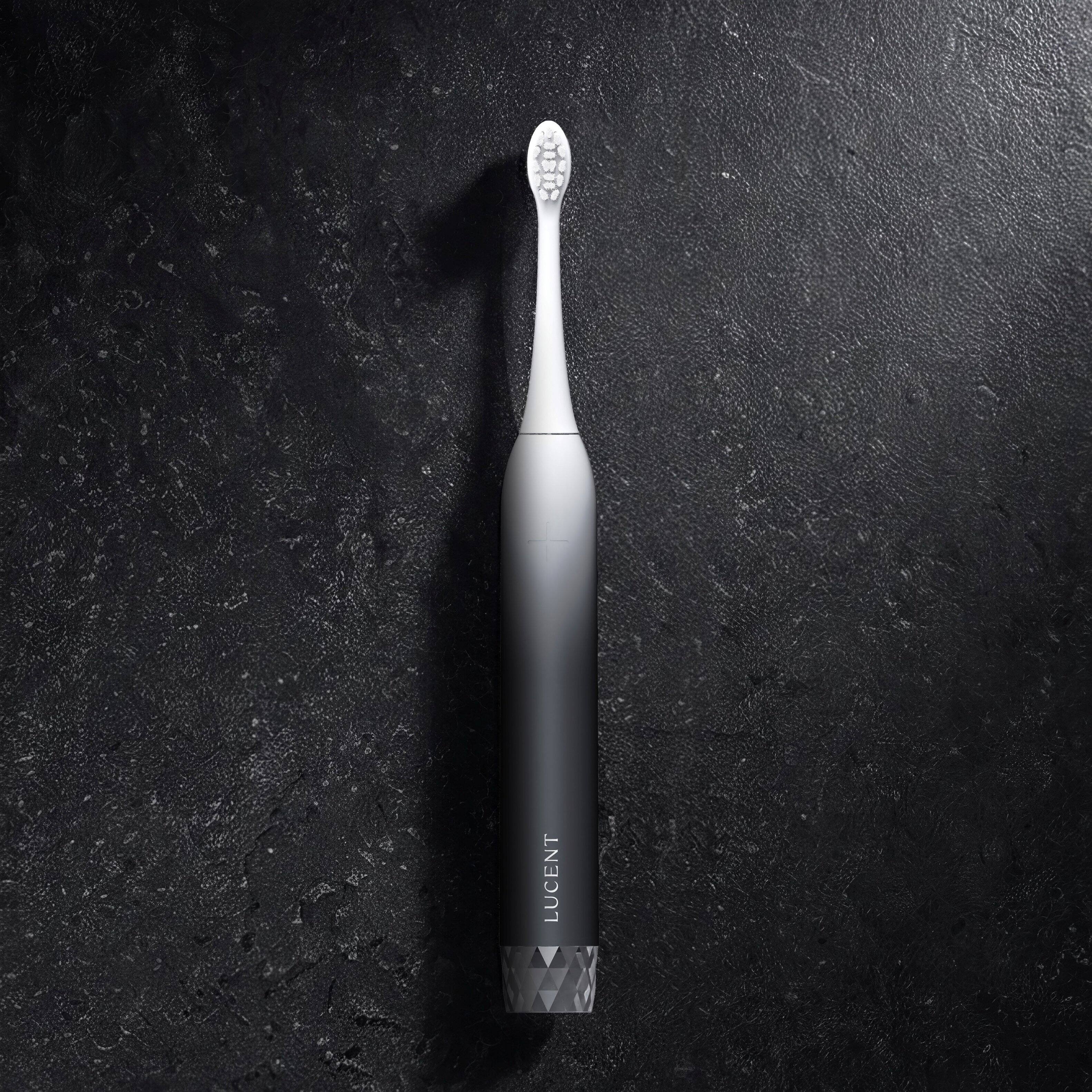 Alt View 3. Lucent - Sonic Electric Toothbrush- Black.