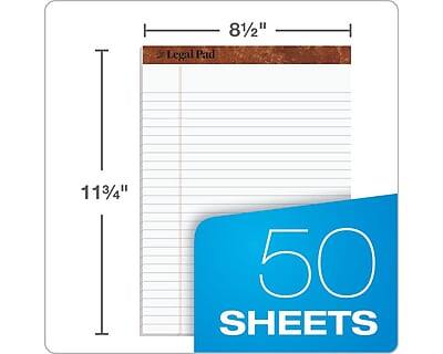 8 1/2" x 11 3/4" Legal Pad - 50 Sheets