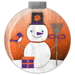 Fan Creations - Clemson Tigers 12'' Snow Globe Wall Art - Multicolor