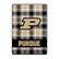 Front. Pegasus - Purdue Boilermakers 66" x 95" Oversized Plaid FAN-mily Ultra Cozy Blanket - Multicolor.