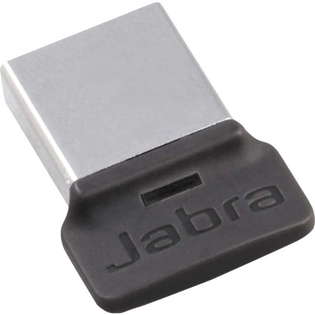 Jabra - LINK 370 MS Bluetooth 4.2 Bluetooth Adapter for Desktop Computer, Notebook - USB 2.0 - External - Black