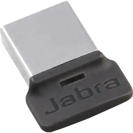Front. Jabra - Jabra LINK 370 MS Bluetooth 4.2 Bluetooth Adapter for Desktop Computer, Notebook - USB 2.0 - External - Black.