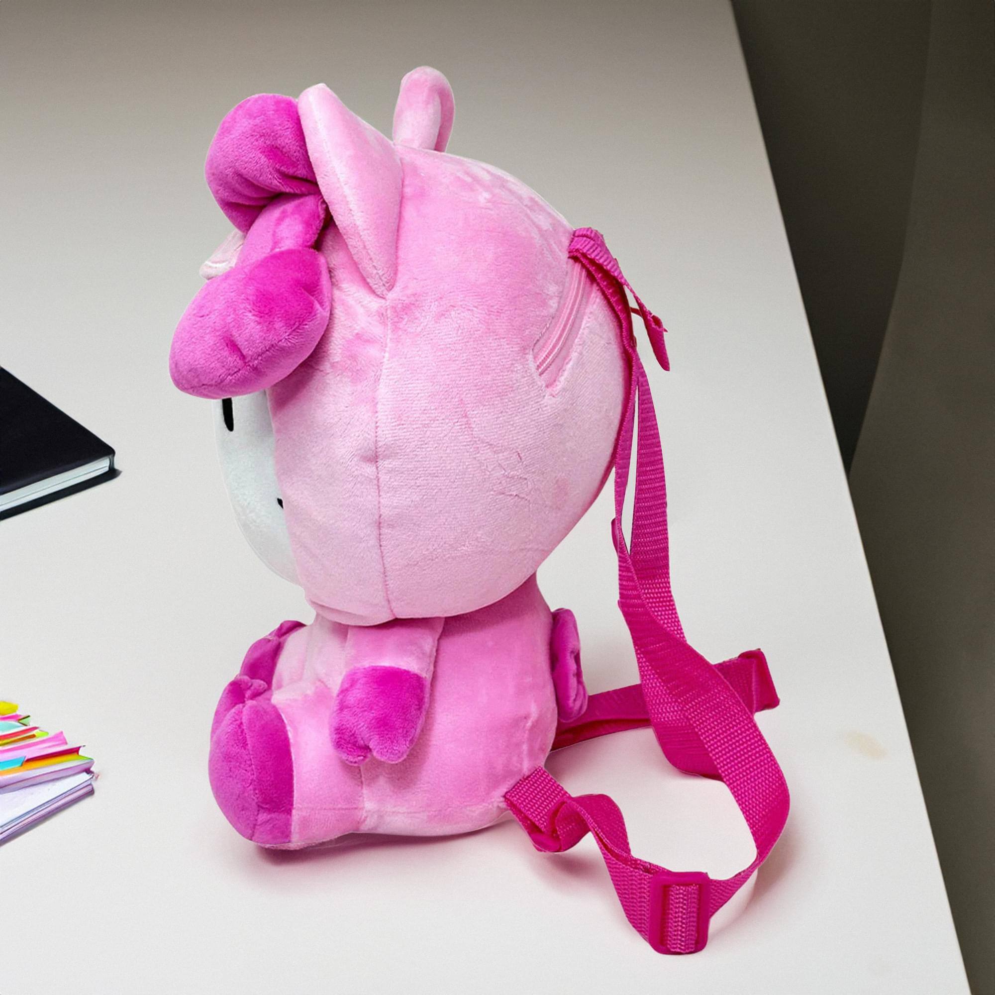 Alt View 3. Hello Kitty - Sanrio Hello Kitty Piggy 15 Inch Plush Backpack - Pink.