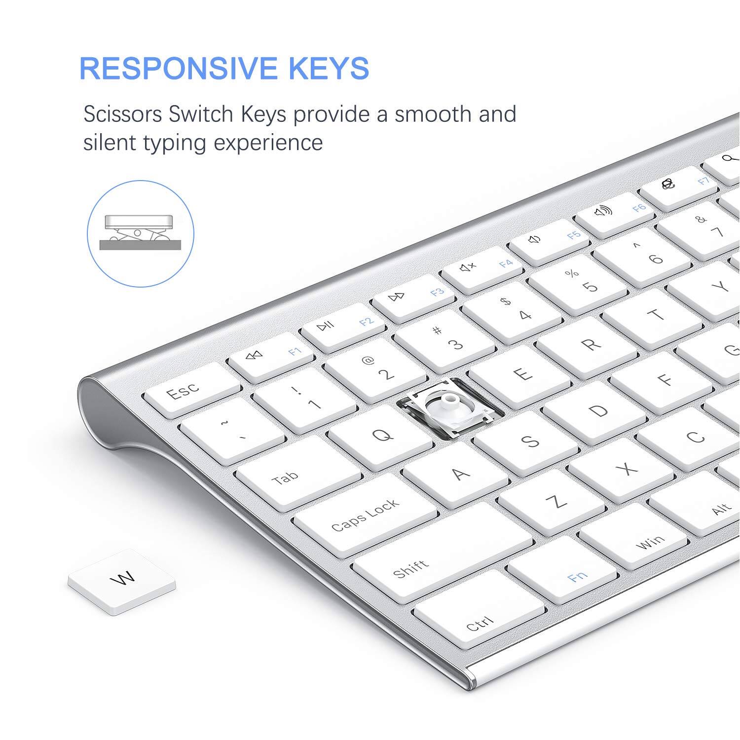 RESPONSIVE KEYS  
Scissors Switch Keys provide a smooth and silent typing experience