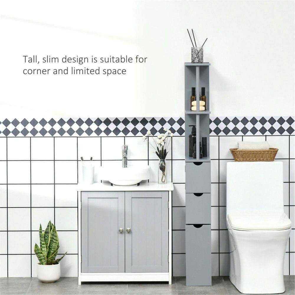Tall, slim design is suitable for corner and limited space