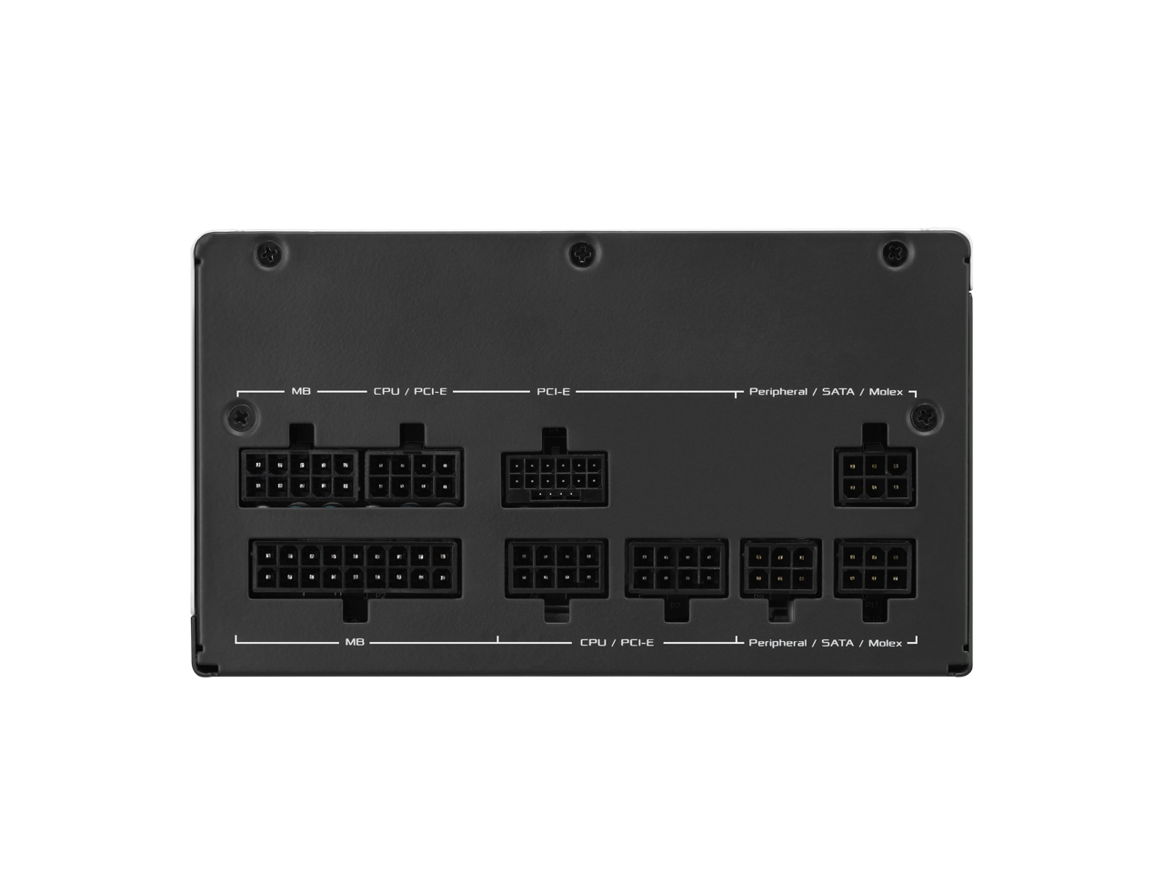 MB CPU / PCI-E Peripheral / SATA / Molex  
MB CPU / PCI-E Peripheral / SATA / Molex