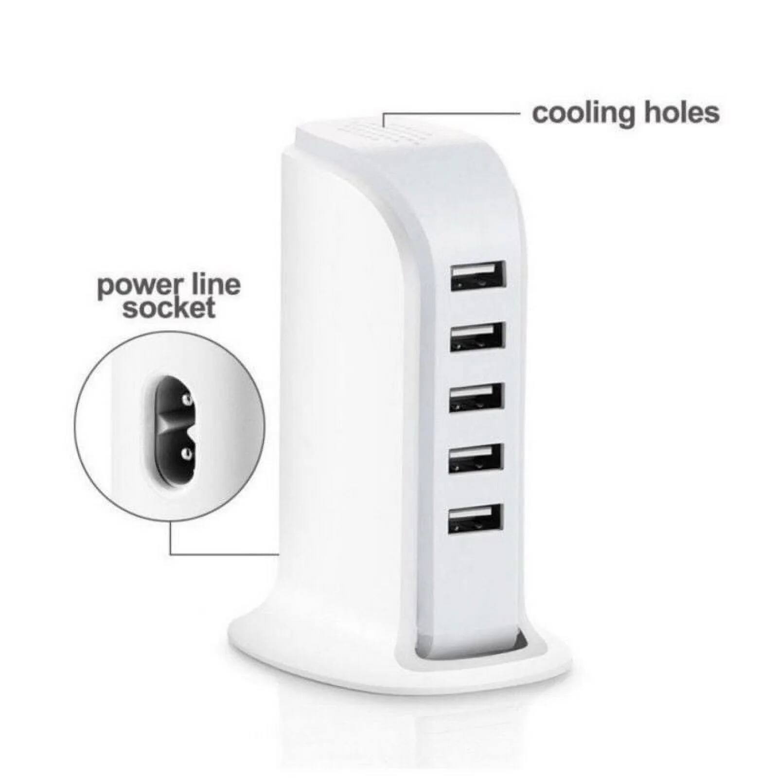 - Cooling holes
- Power line socket