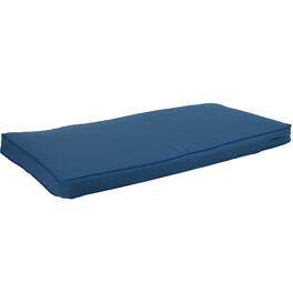 Sunnydaze - Olefin Indoor and Outdoor Bench Cushion - 41 in x 18 in - Blue