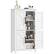 Front. Homcom - Farmhouse Bathroom Storage Cabinet with 4 Barn Doors, Bathroom Floor Cabinet with 2 Adjustable Shelf - White.