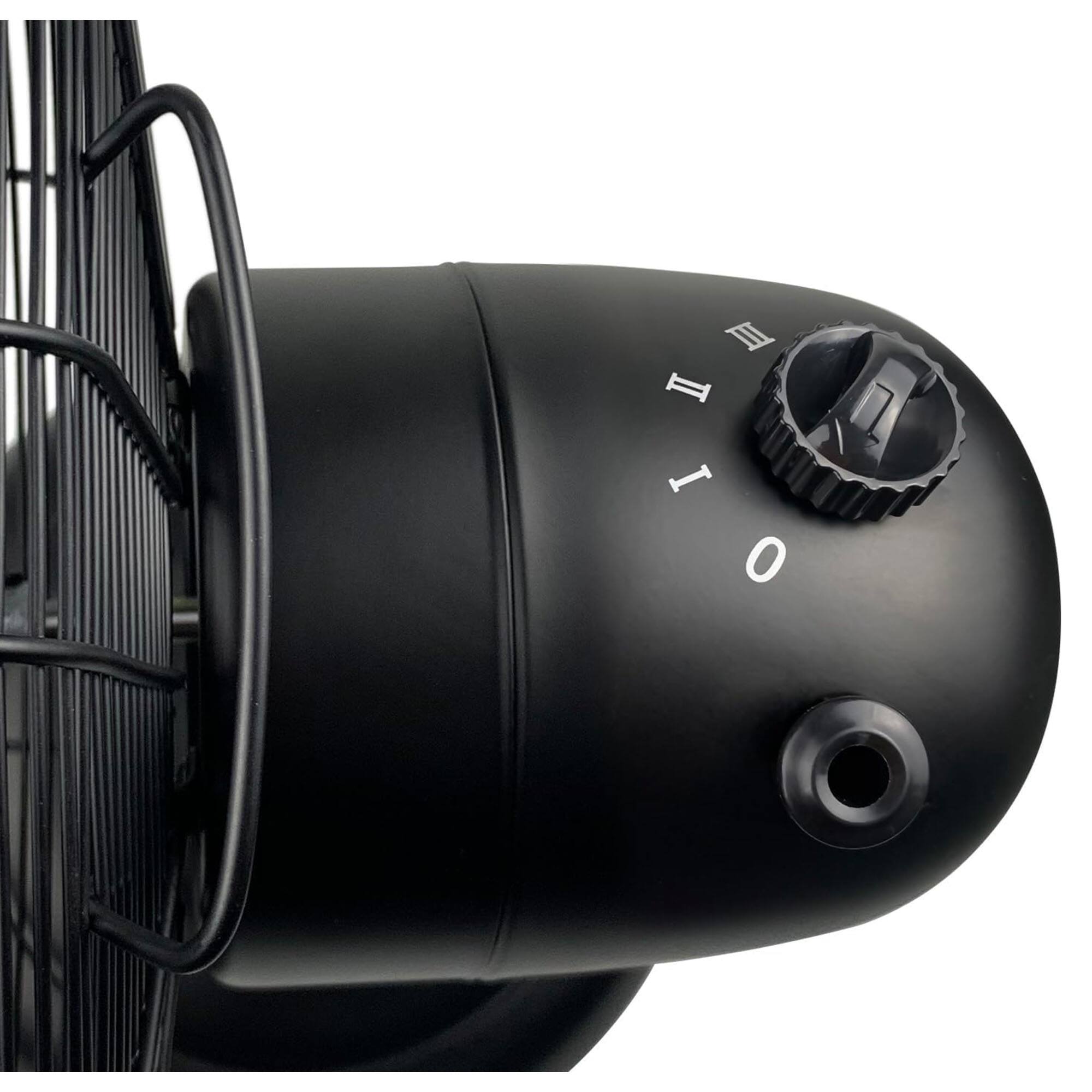 Alt View 4. Good Housekeeping - Good Housekeeping All-Metal Oscillating Retro Desk Fan, 12 Inch, Breezewave - Breezewave.