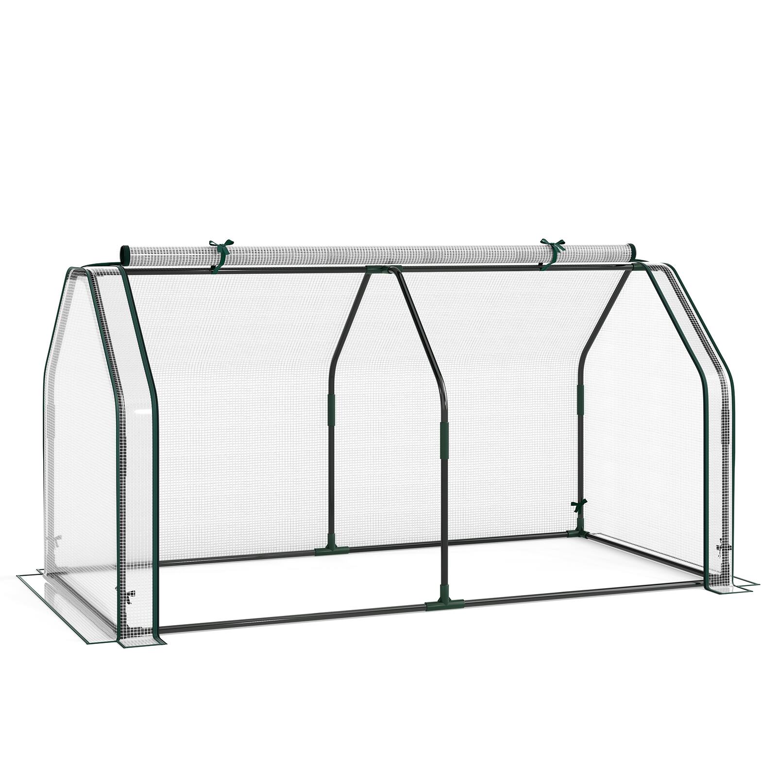 Alt View 9. Costway - Costway Portable Mini Greenhouse with PE Cover & Zippered Roll-up Door, Indoor & Outdoor.