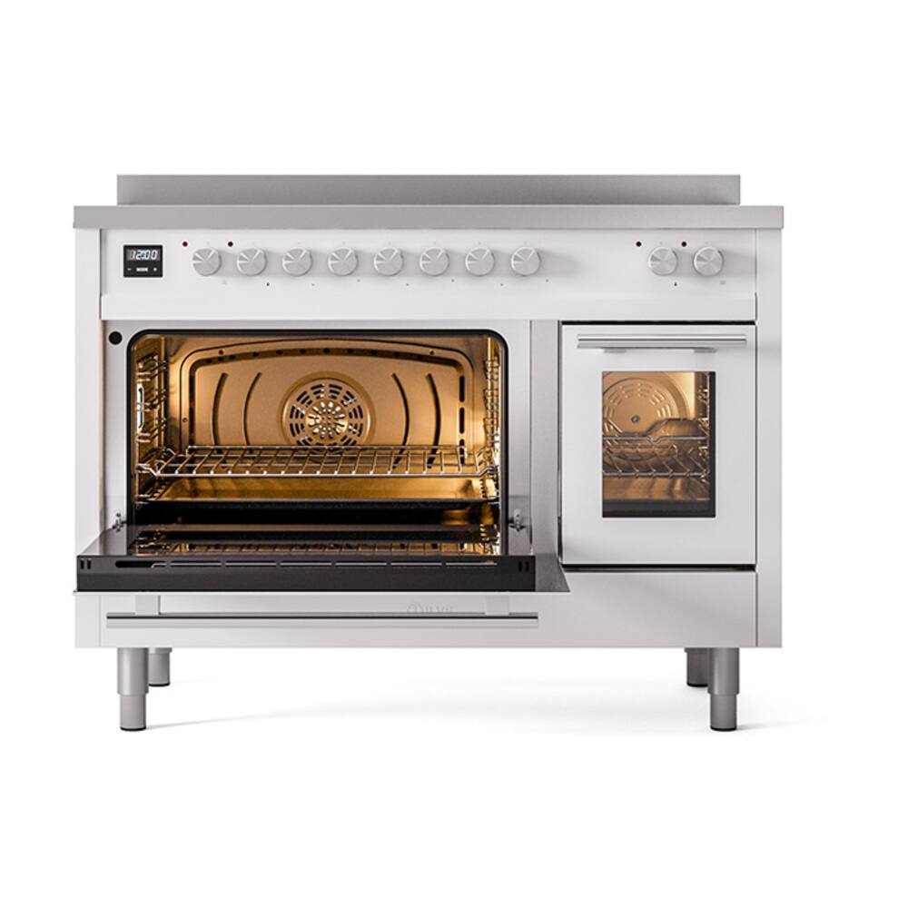 Alt View 6. ILVE - ILVE Nostalgie II 48 inch Induction Range with 6 Induction Elements (Stainless Steel) - Stainless Steel.