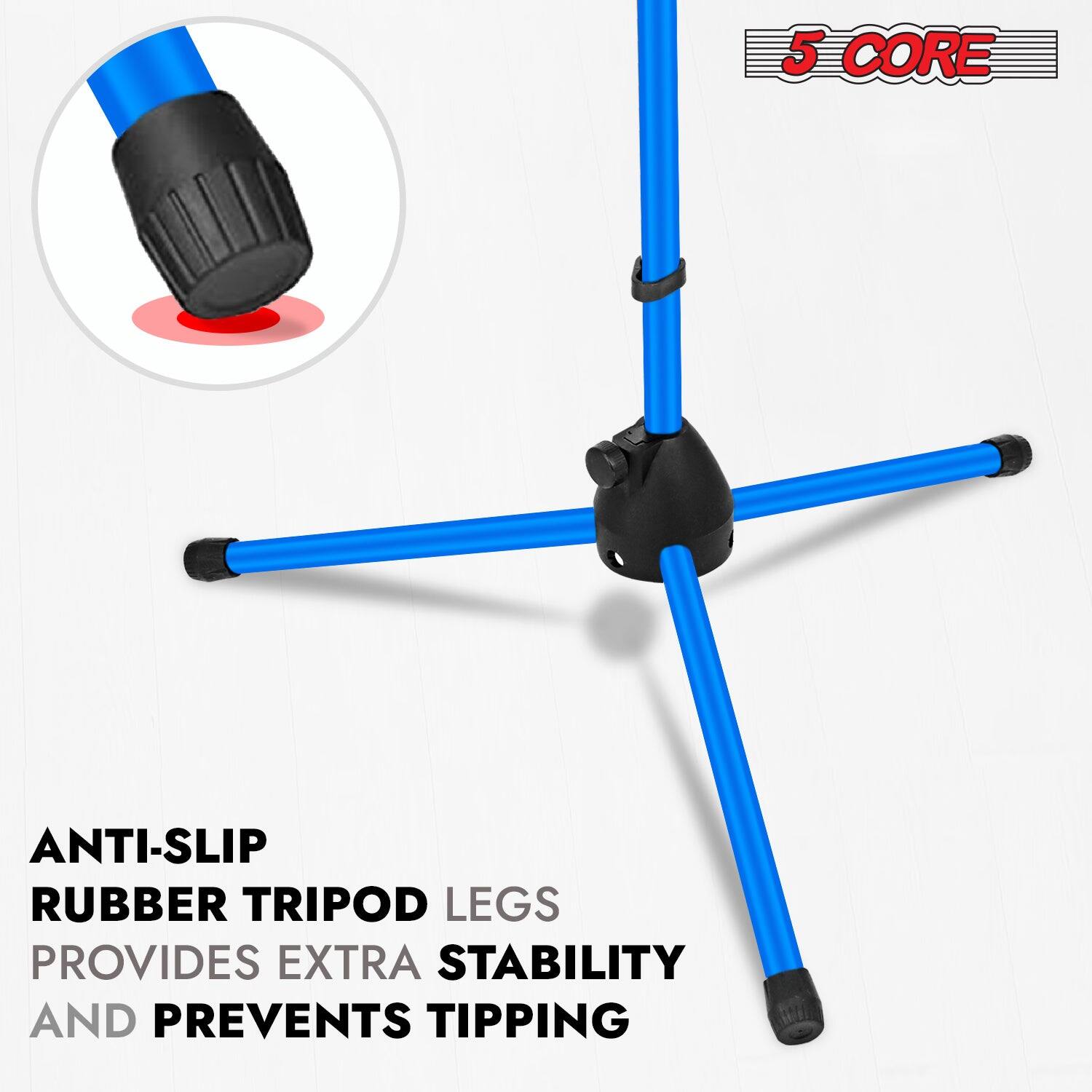 5 CORE ANTI-SLIP RUBBER TRIPOD LEGS PROVIDES EXTRA STABILITY AND PREVENTS TIPPING