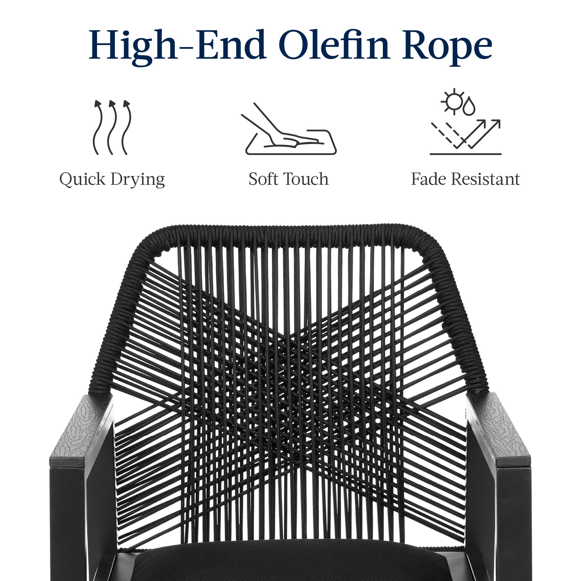 High-End Olefin Rope

- Quick Drying
- Soft Touch
- Fade Resistant