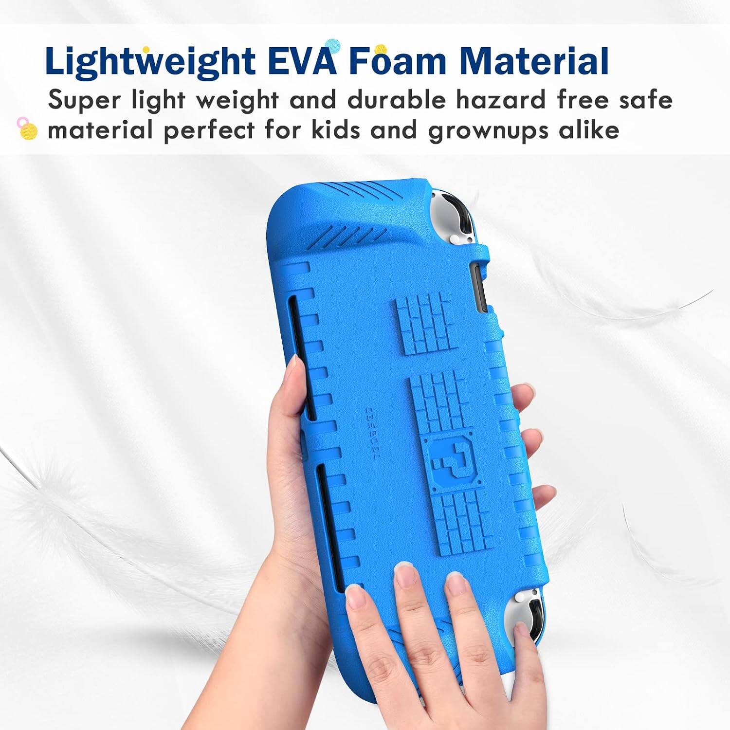 Lightweight EVA Foam Material  
Super light weight and durable hazard free safe material perfect for kids and grownups alike