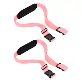 Unique Bargains - Adjustable Chair Straps, Heavy Duty Universal Straps for Folding Chairs, 2pcs for Camping/Picnics/Backpacking/Outdoor - Pink