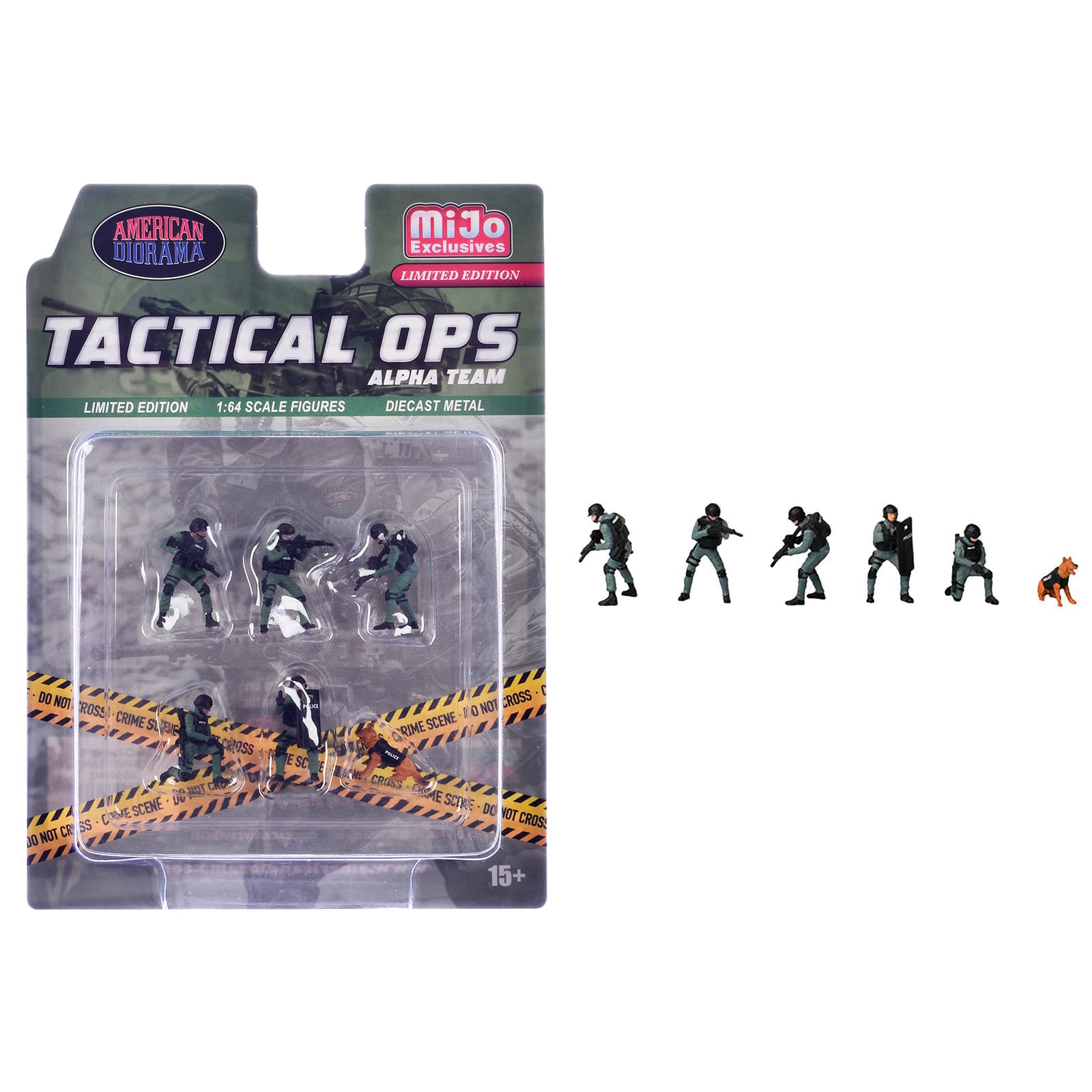 """Tactical Ops Alpha Team"" 6 piece Diecast Figure Set (6 Figures) Limited Ed for 1/64 Scale Models by American Diorama" price history on PriceWatchPro