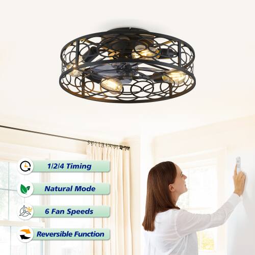 1/2/4 Timing  
Natural Mode  
6 Fan Speeds  
Reversible Function