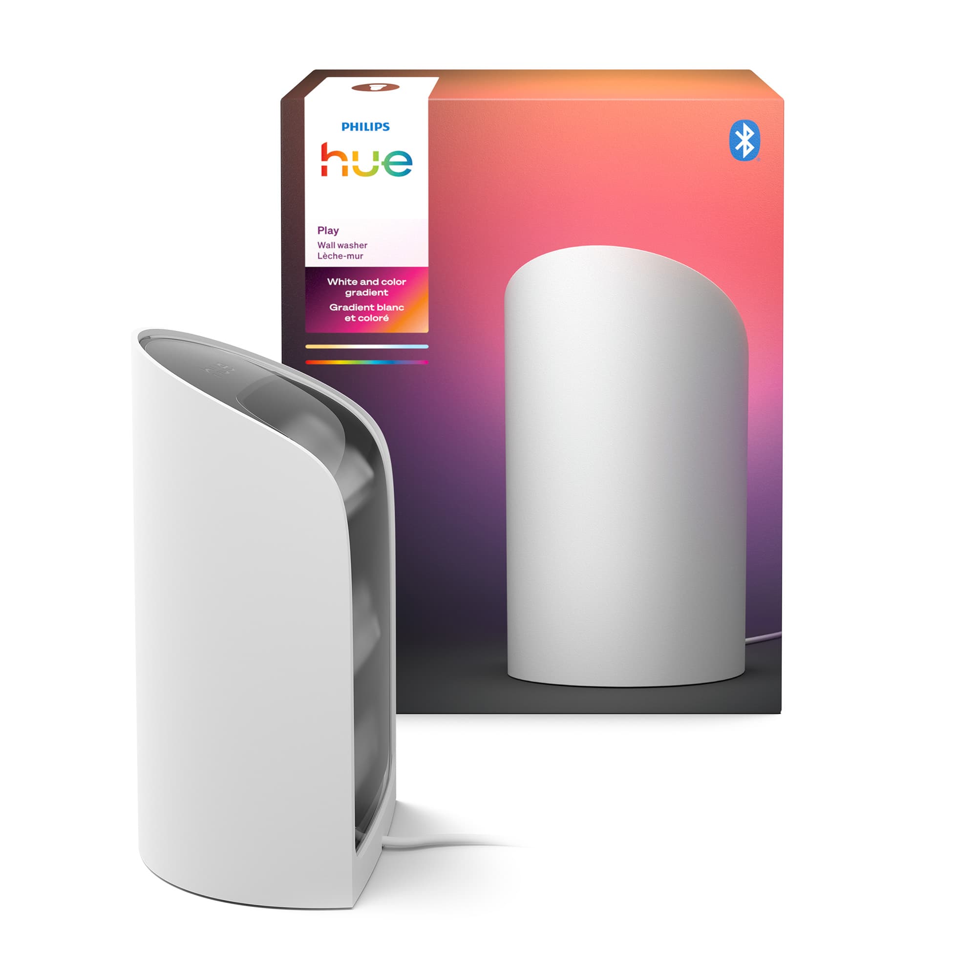 Philips - Hue Play Wall Washer Smart Light – White & Color Ambiance, Wide Ambient LED Lighting – White