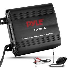 Pyle - 2-Channel Marine Amplifier Receiver - Waterproof and Weatherproof Audio Subwoofer for Boat Stereo Speaker