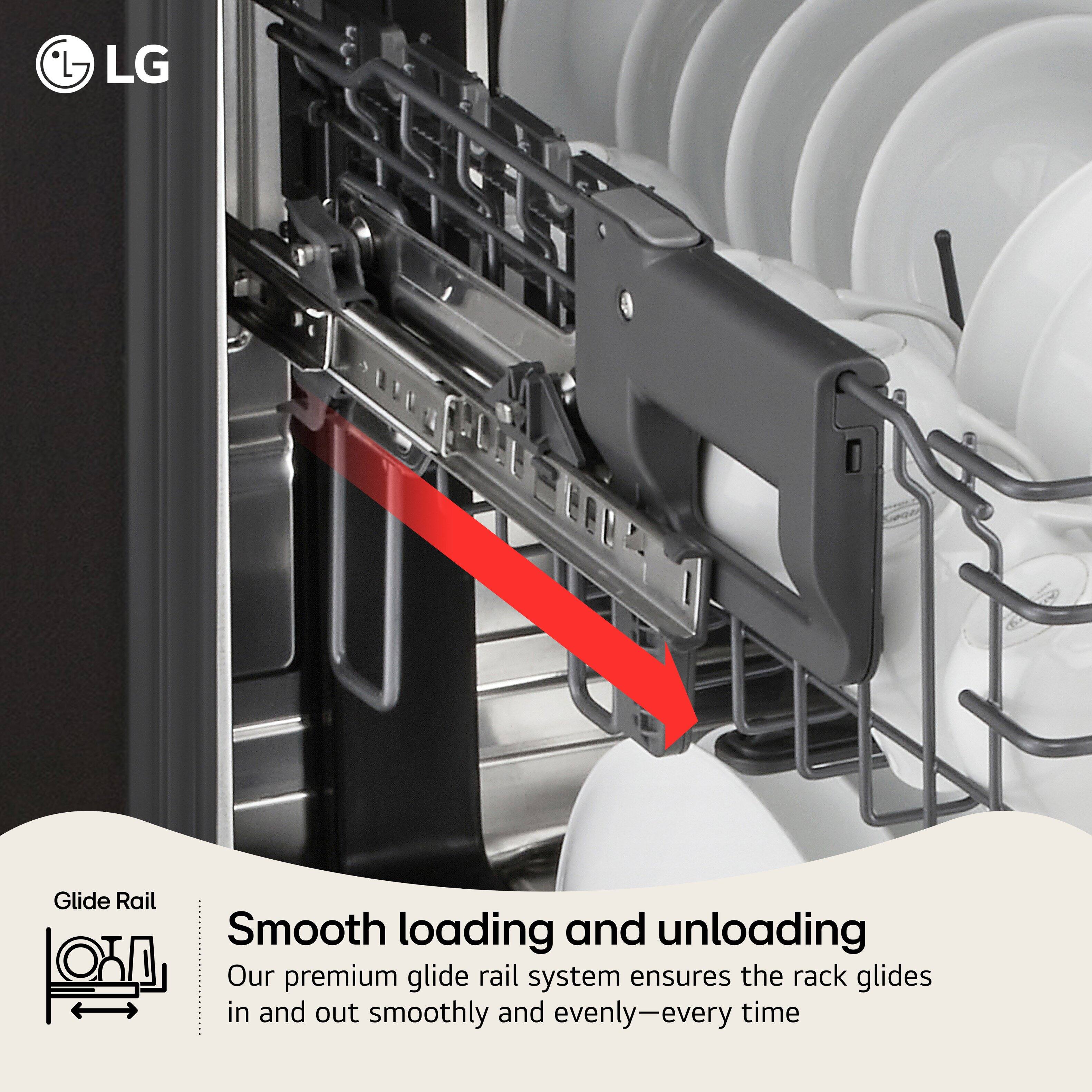 LG Glide Rail  
Smooth loading and unloading  
Our premium glide rail system ensures the rack glides in and out smoothly and evenly—every time