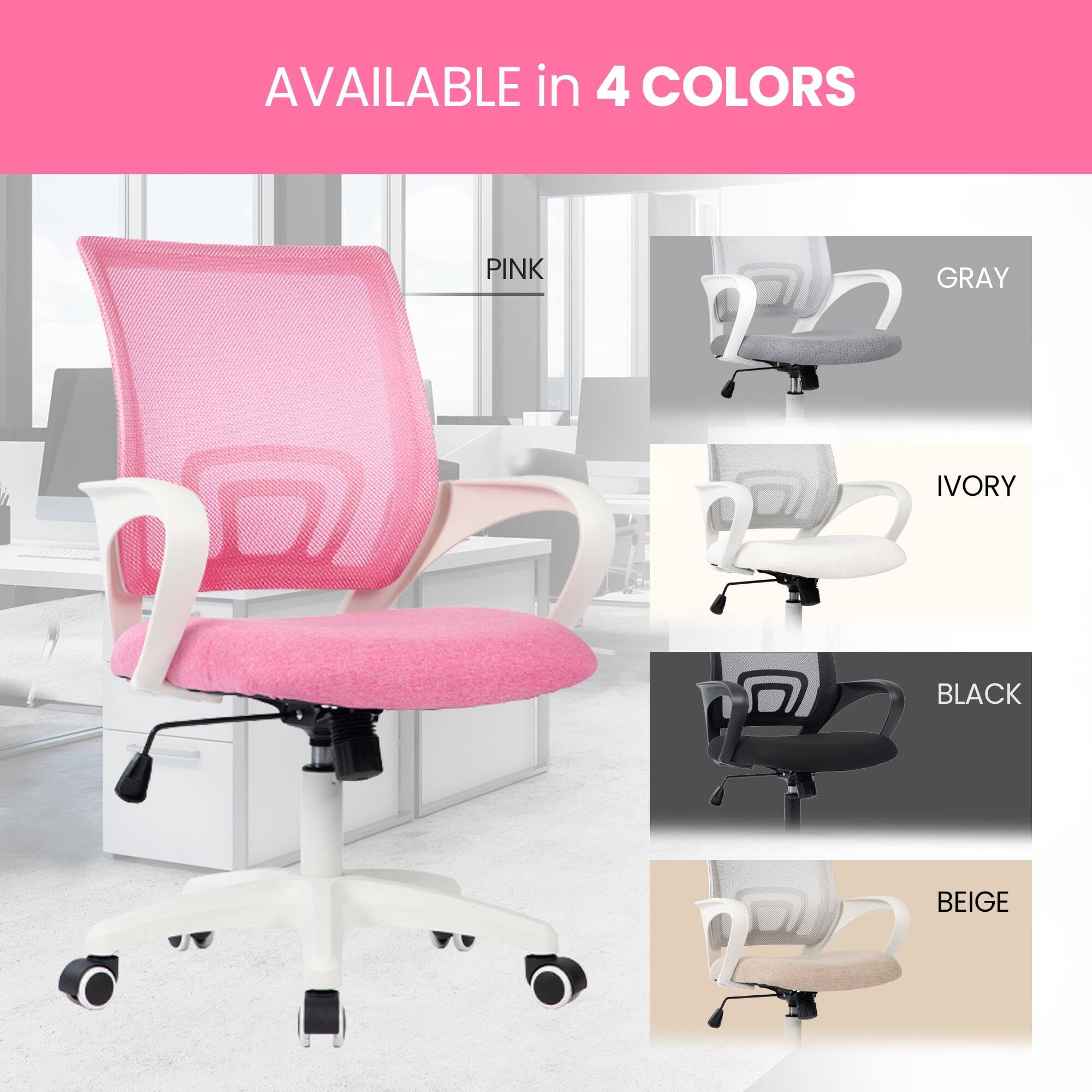 AVAILABLE in 4 COLORS  
PINK  
GRAY  
IVORY  
BLACK  
BEIGE