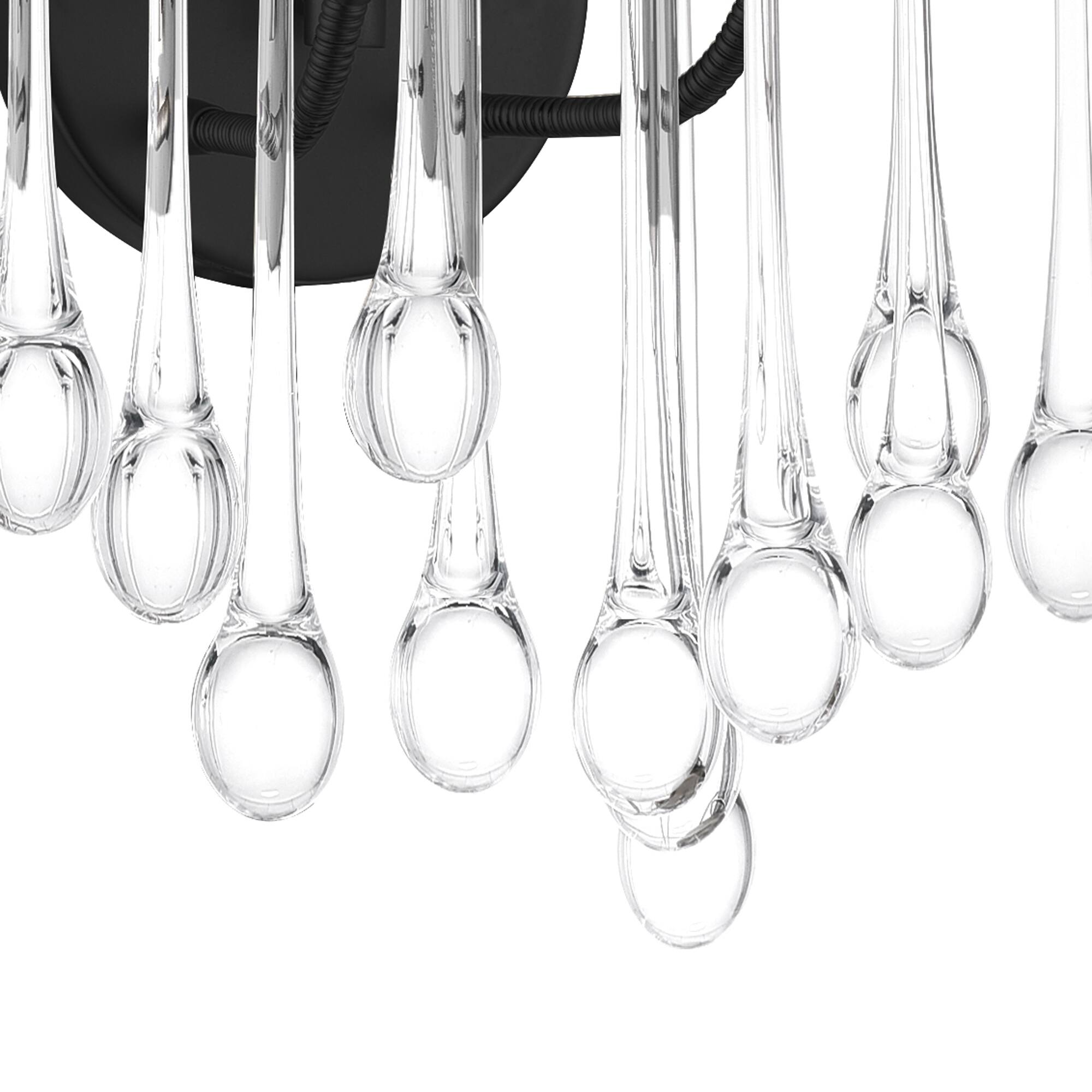 Left. CWI Lighting - Anita 2 Light Wall Sconce With Black Finish - Black.