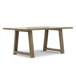 Simpli Home - Whitley 72 inch Wide Solid Mango Farmhouse Dining Table - Grey Wash