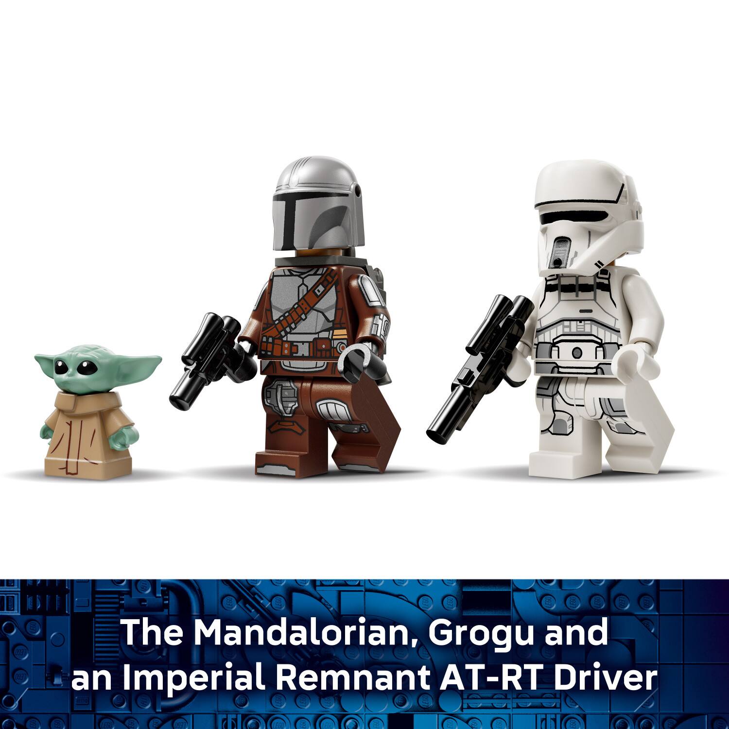 The Mandalorian, Grogu and an Imperial Remnant AT-RT Driver