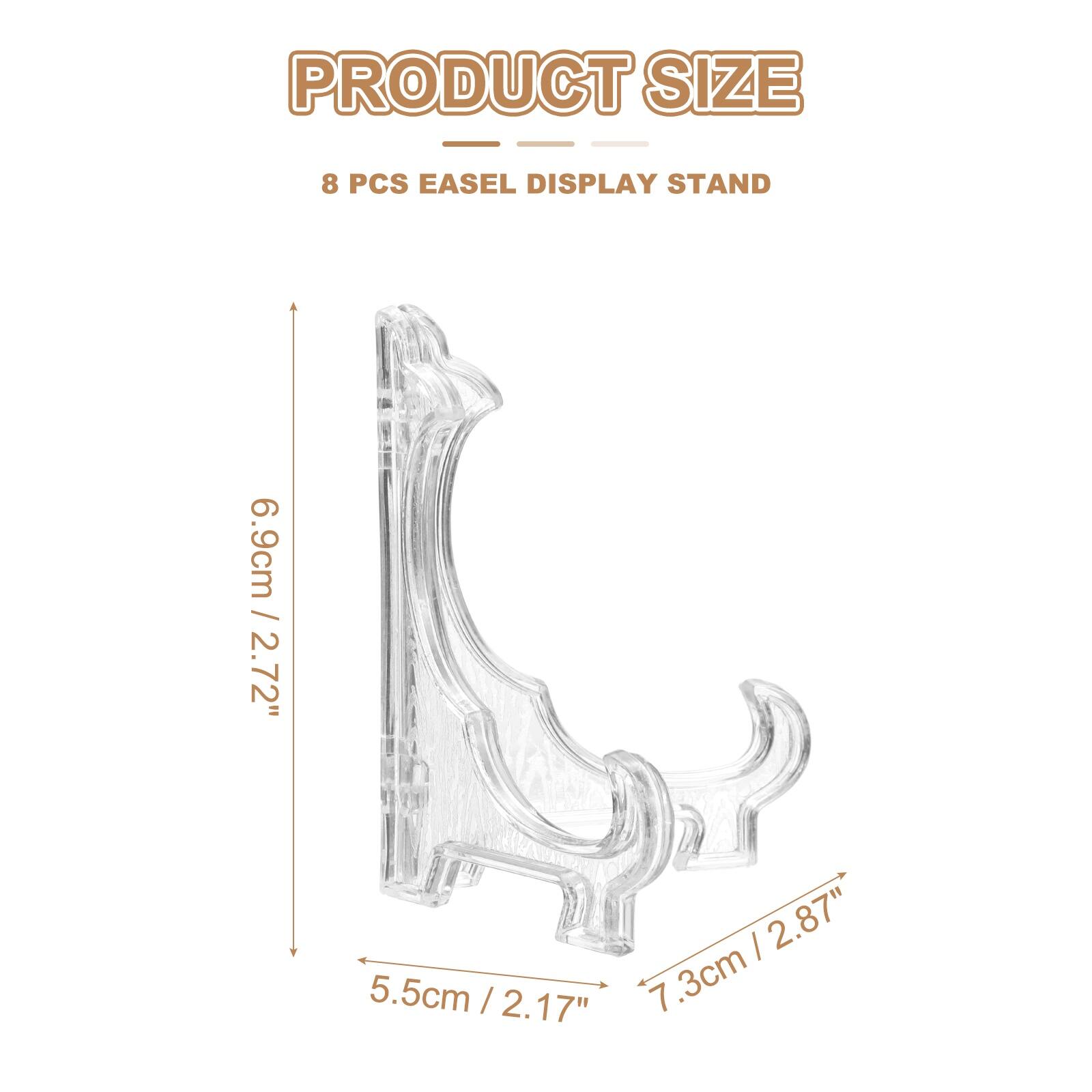 PRODUCT SIZE - 8 PCS EASEL DISPLAY STAND  
6.9cm / 2.72"  
5.5cm / 2.17"  
7.3cm / 2.87"