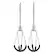 Front. KitchenAid - Flex Edge Beater Accessory for Hand Mixer - KHMFEB2 - Stainless Steel.