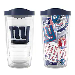 Tervis - New York Giants Two-Pack 16oz. Allover Classic Tumbler Set - Multicolor
