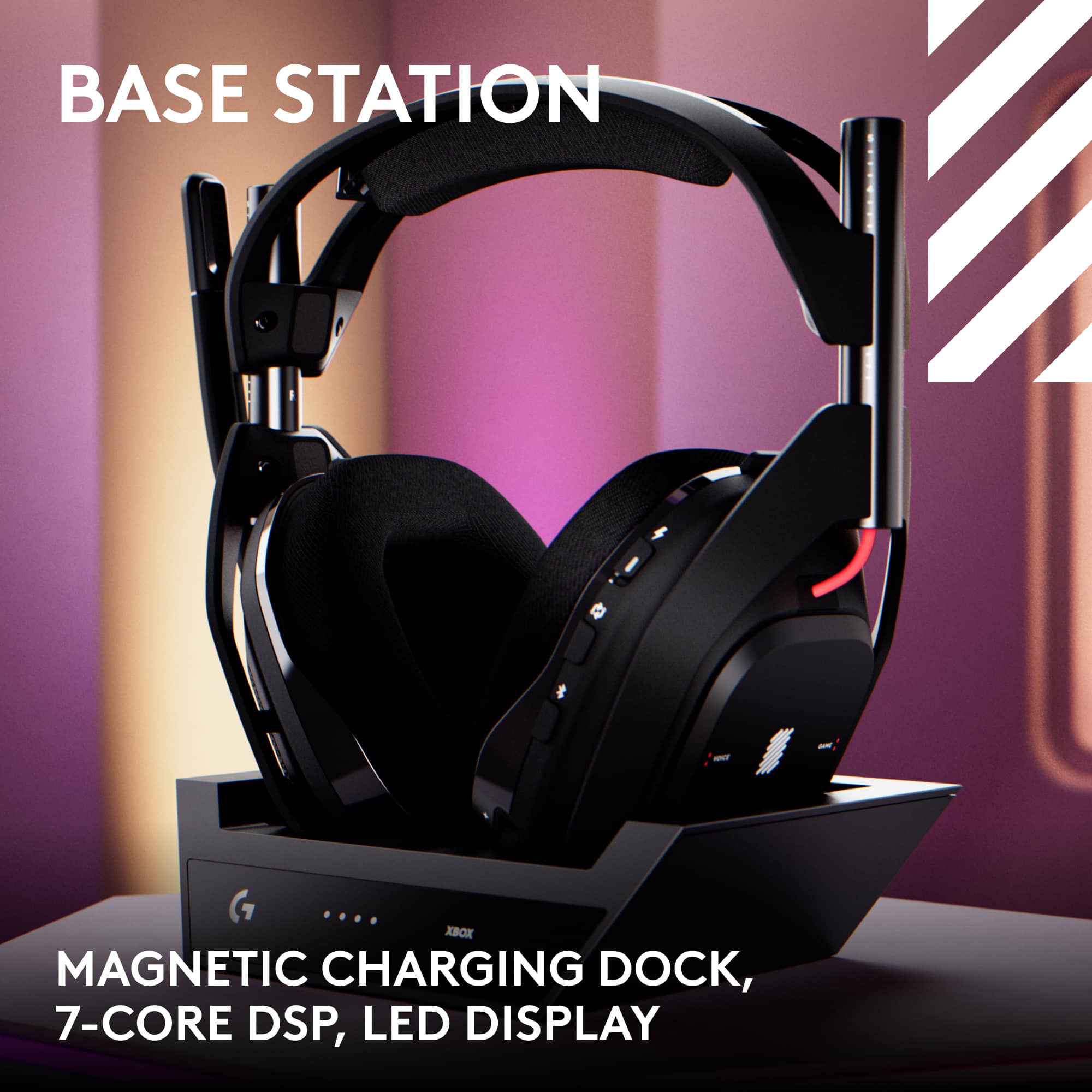 BASE STATION - Magnetic Charging Dock, 7-Core DSP, LED Display
