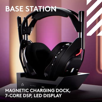 Logitech A50 LIGHTSPEED Wireless Gaming Headset + Base Station Logitech A50 LIGHTSPEED Wireless Gaming Headset + Base Station